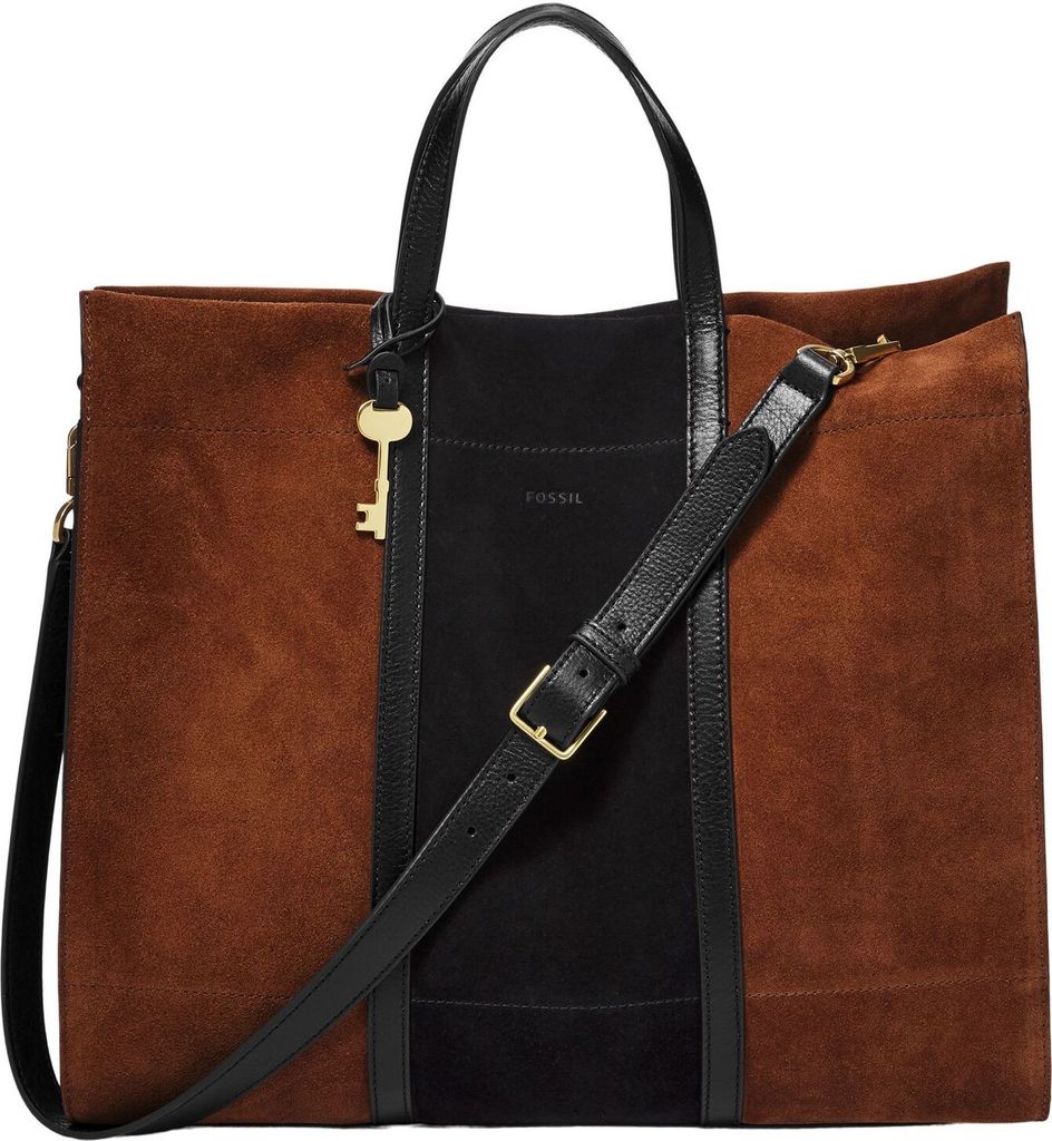 FOSSIL Leder Shopper Schultertasche Carmen Tote Brown / Produktbild 