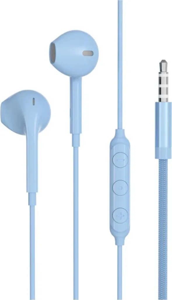 Cuffie FORCE PLAY Jack 3.5mm Blu | Design Rinforzato e Audio Stereo