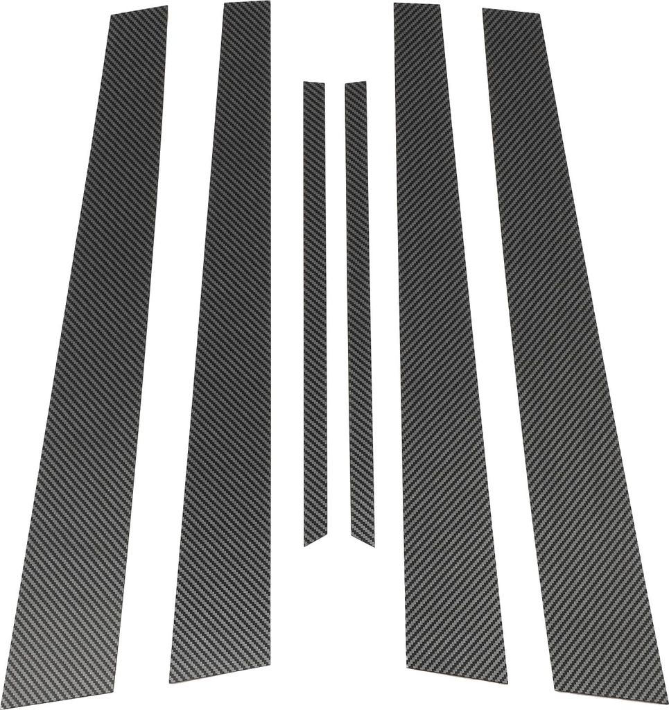 6 Stk. Türsäulenfensterleiste für Mitsubishi Lancer 2002-2007 Vorne Hinten Links Rechts Anti-Kratz-Aufkleber Säulenpfosten Tür Außenverkleidu...