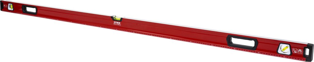 STIER Premium Wasserwaage, mit Magnet und drei Libellen, Produktbild 
