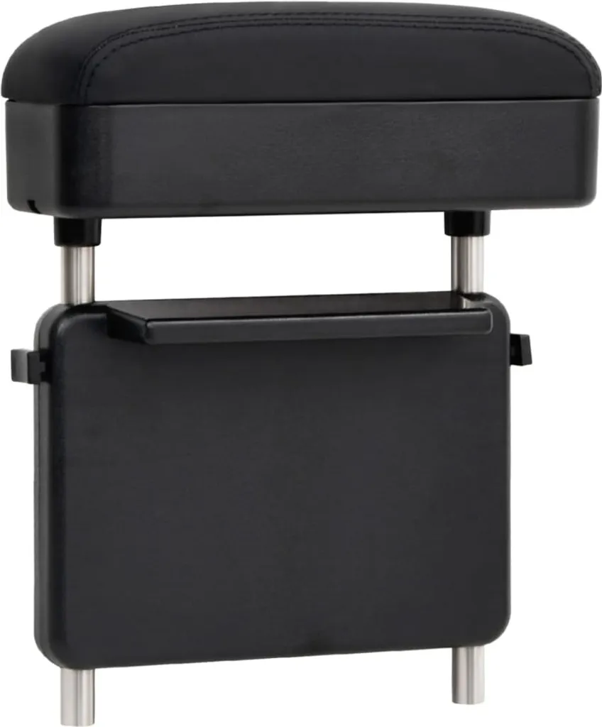 Accoudoir auto réglable noir pour confort long trajet - Universel 23x8cm