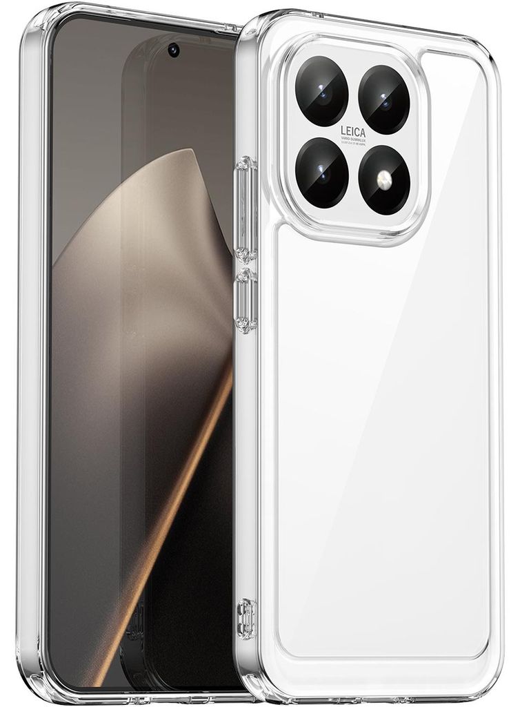 Hülle für Xiaomi 15T, Klar Rückseite Stoßfeste TPU Silikon Bumper Schutzhülle Transparent