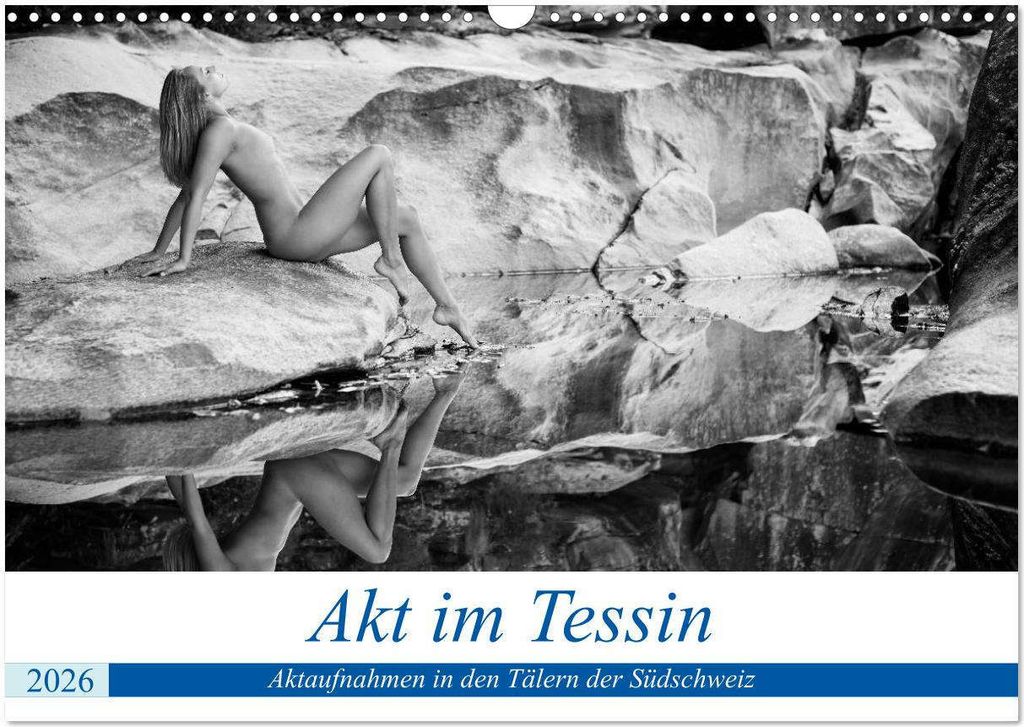 Akt im Tessin (Wandkalender 2026 DIN A3 quer), CALVENDO Monatskalender