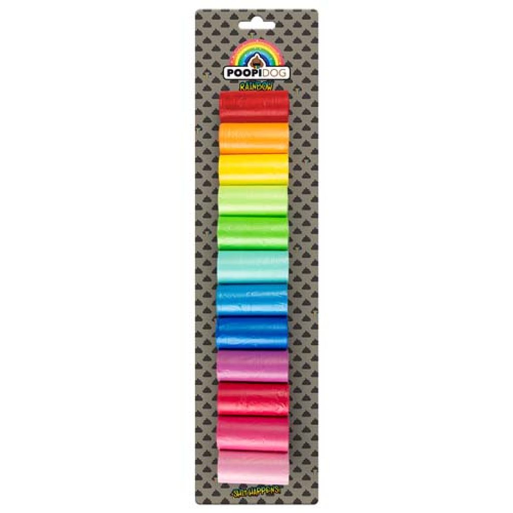 Duvo+ Hundekotbeutel Rainbow, Inhalt: 12 x 15 Stück