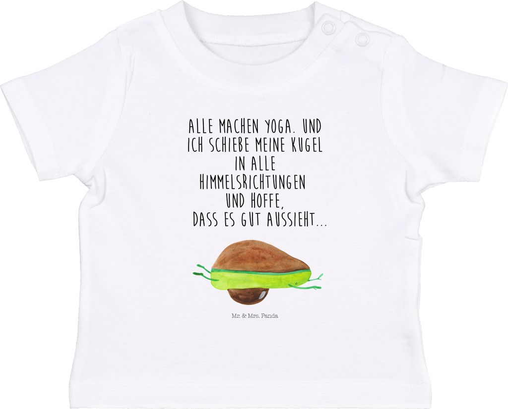 Mr. & Mrs. Panda  T-Shirt Avocado Yoga 12. - 18. Monat - Produktbild 