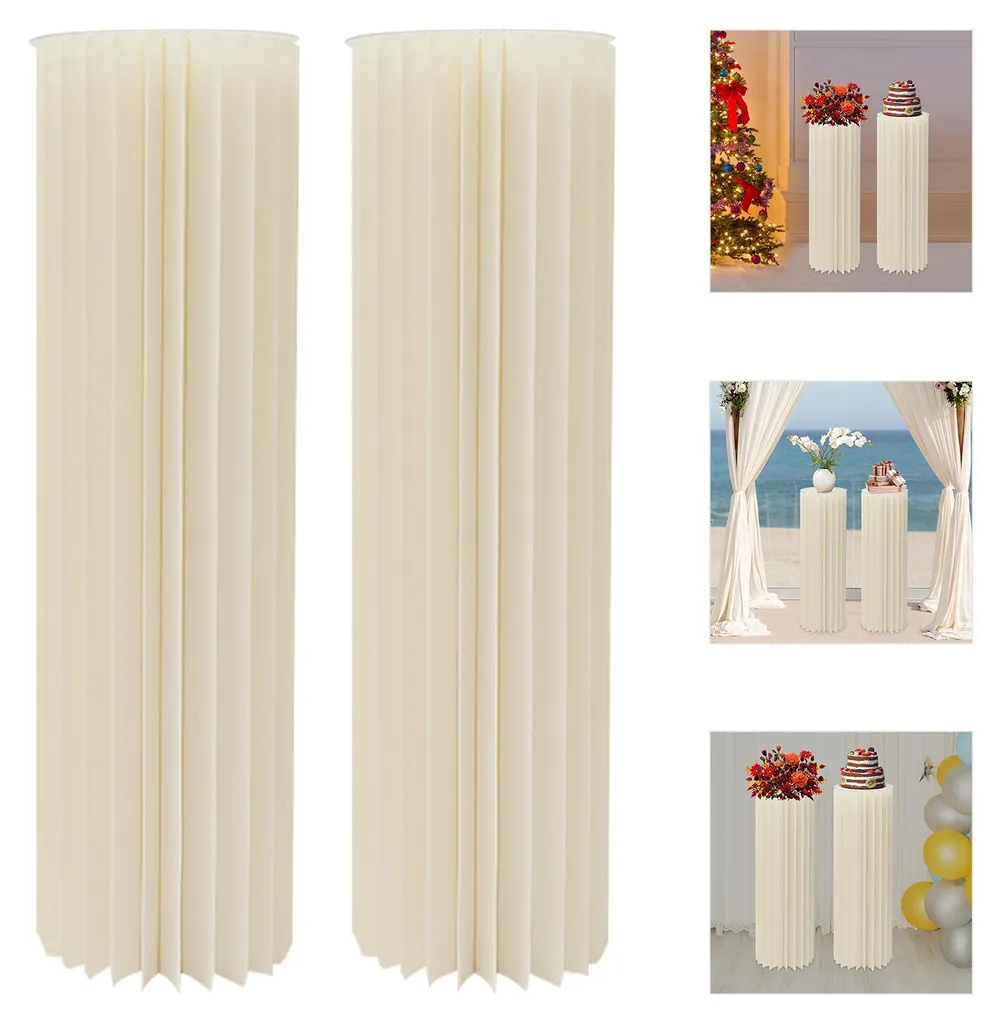 Support de pièce centrale pliable blanc L - Stable et facile à ranger