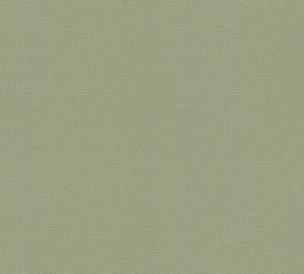 A.S. Création Unitapete Flavour einfarbige Tapete unifarben Vliestapete grün 10,05 m x 0,53 m