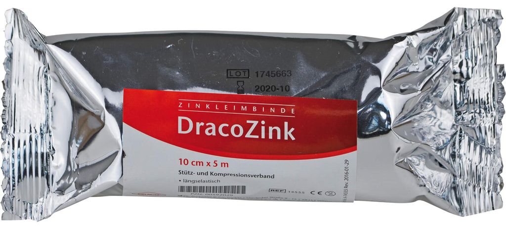 DracoZink Zinkleimbinde 10 cm x 5 m, 1 St. Binde