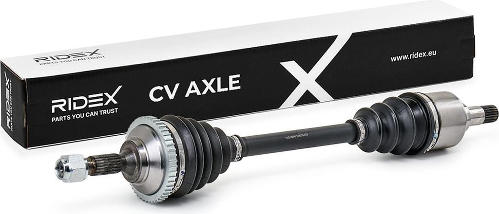 RIDEX 13D0266 Antriebswelle Vorne Links passend für PEUGEOT 206 Schrägheck (2A/C) 208 I Schrägheck (CA, CC) 206 SW (2E/K) 206 Kastenwagen