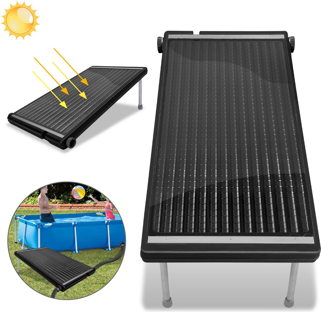 LARS360 Poolheizung Sonnenkollektor Schwarz Solar Heizung Produktbild 10