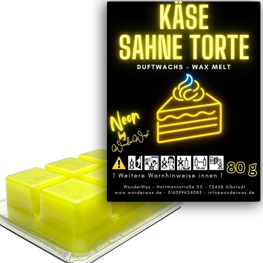WonderWax Neon Duftwachs Wax Melts für Duftlampe, 6 Würfel Duftmelt Wachsmelt Sojawachs Neon Würfel für Raumdüfte, Wachs Duftöl Indoor Herbst...