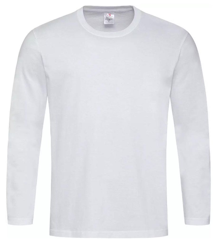 Stedman - "Comfort" T-Shirt für Herren/Damen Uni, Langärmlig LT2955 (3XL) (Weiß)
