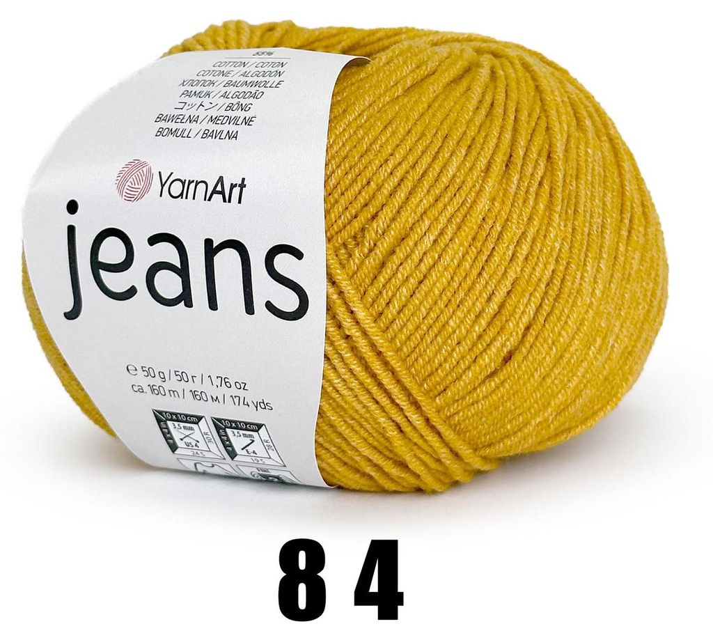 YarnArt Jeans (50g/160M) 84 senf Produktbild 