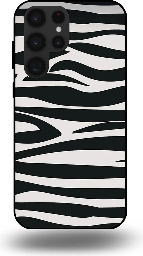Custodia Protettiva Samsung S22 Ultra Zebrata | TPU Anti-Urti Nero - 1