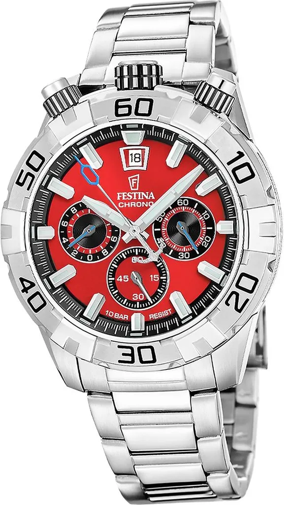 Montre en acier inoxydable argenté pour homme Festina Originals