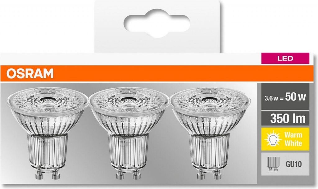 Osram Led Glühbirne 4.3W Gu10 3-Pak Produktbild 20