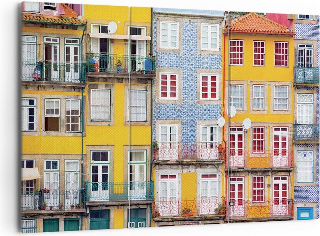 Bild auf Leinwand - Leinwandbild - 3 Teile - Casas Ribeira Produktbild 