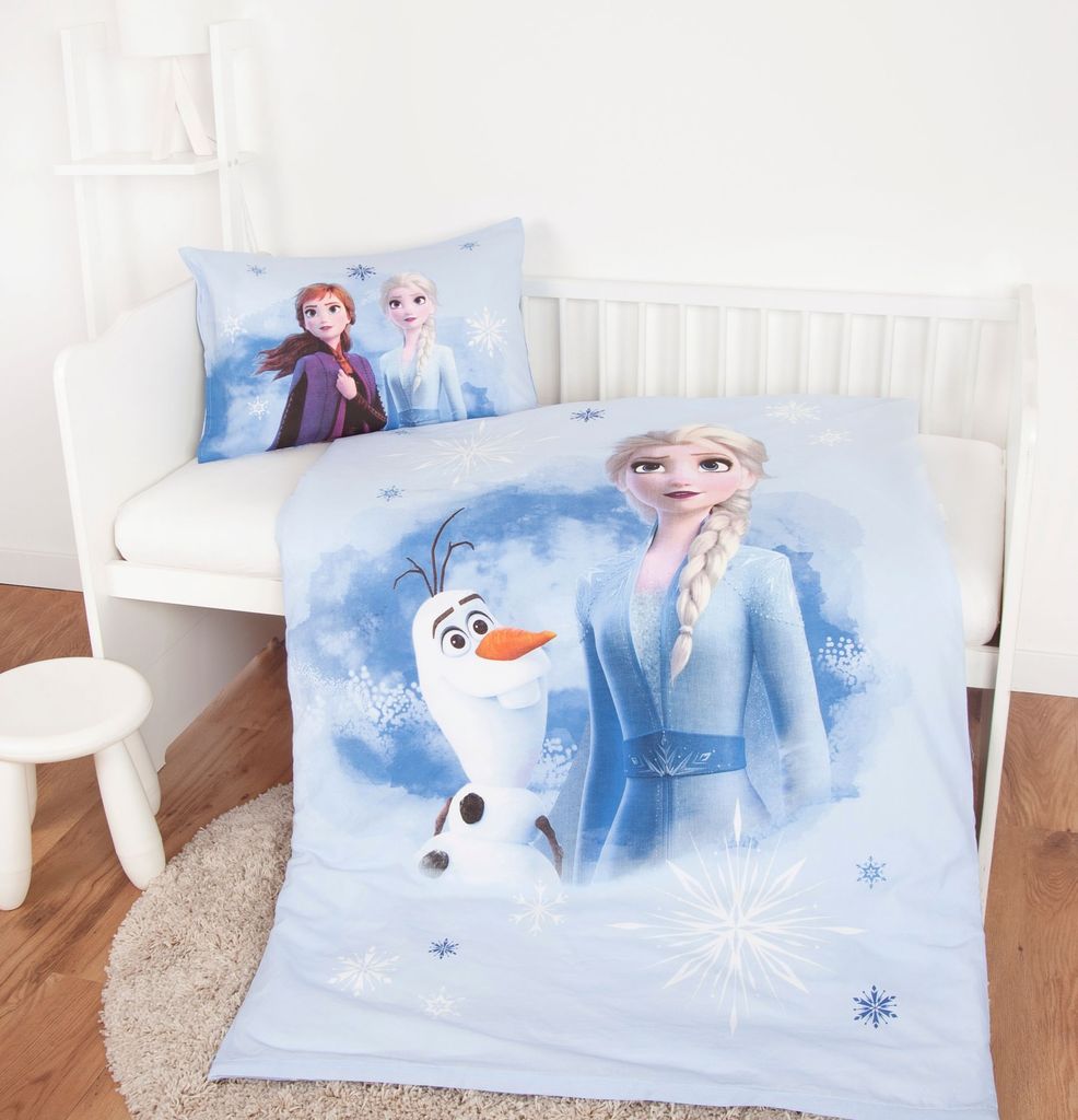 Baby Kinder Bettwäsche DISNEY 100x135 2-tlg Frozen II Anna Elsa Olaf 