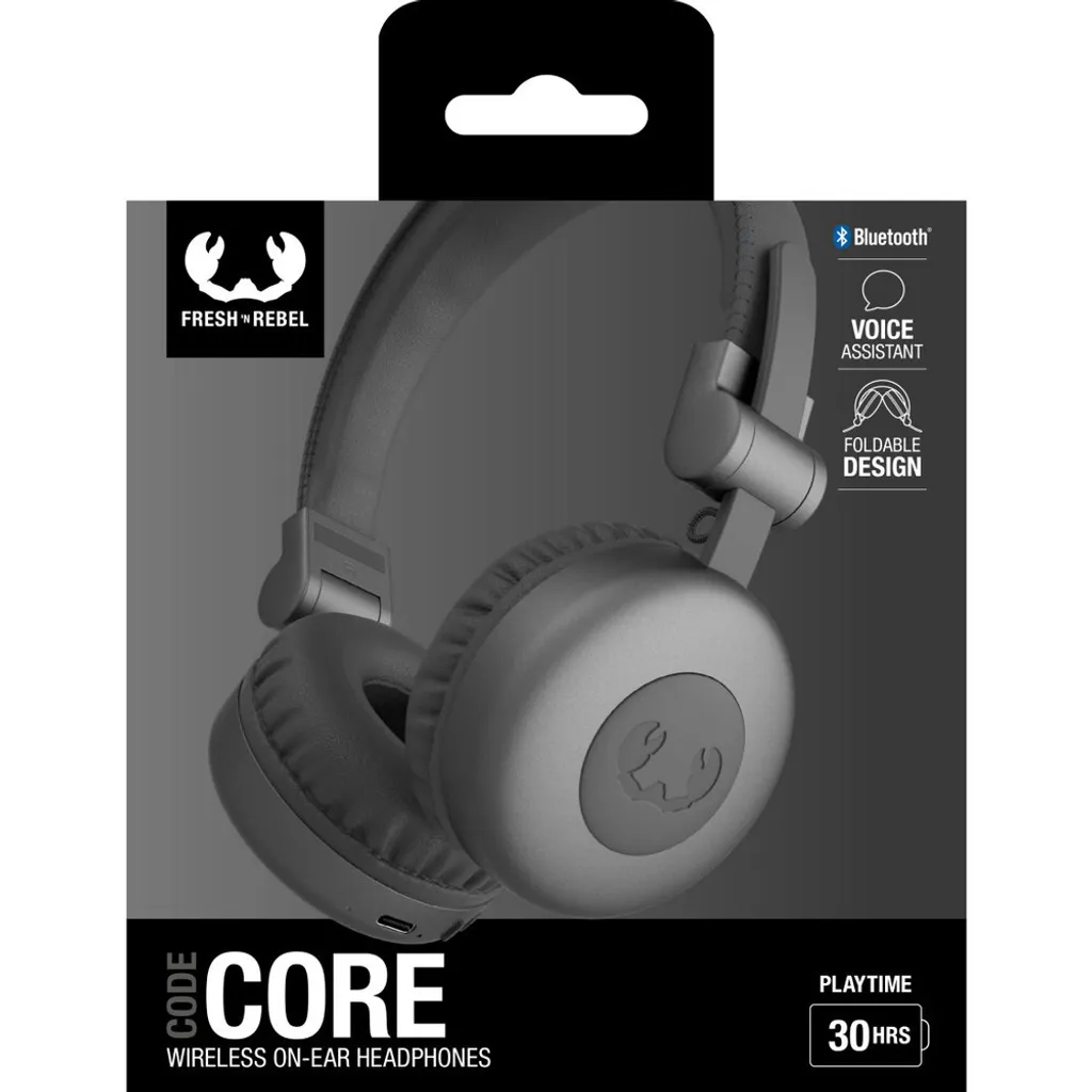 Fresh 'n Rebel Code Core Storm Grey Casque Supra-Auriculaire Bluetooth - 6