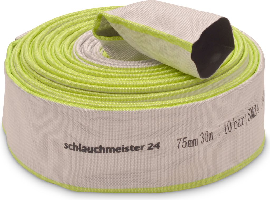 Ø 3 Zoll - 75 mm, 30 Meter Industrieschlauch | Bauschlauch | Flachschlauch