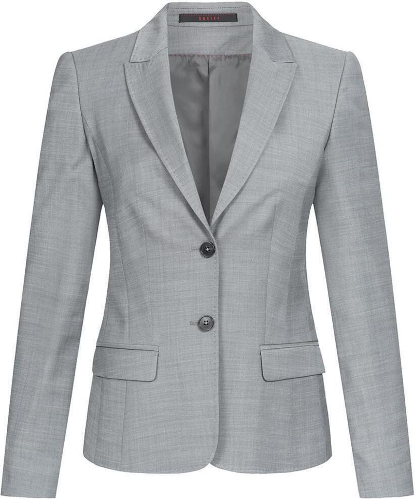 Greiff Modern WITH 37.5 Damen Business-Blazer Regular Hellgrau 36