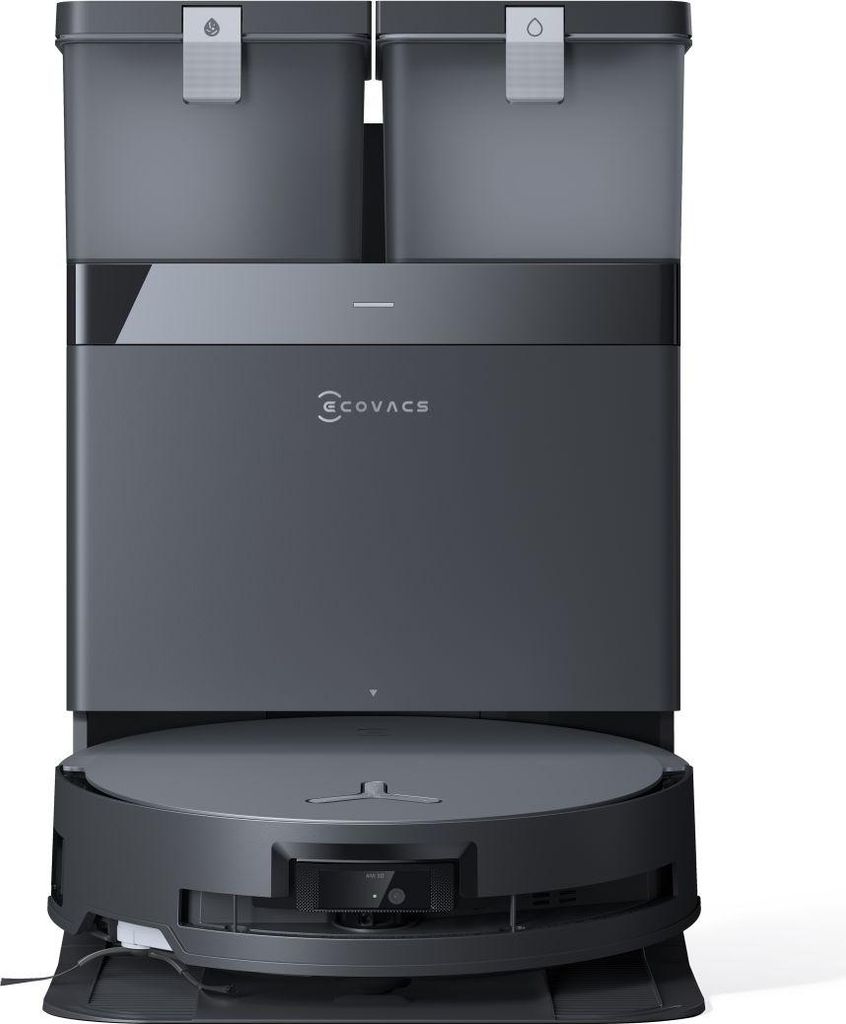 Ecovacs Deebot X8 Omni, Staubbeutel, Schwarz, Rund, Produktbild 
