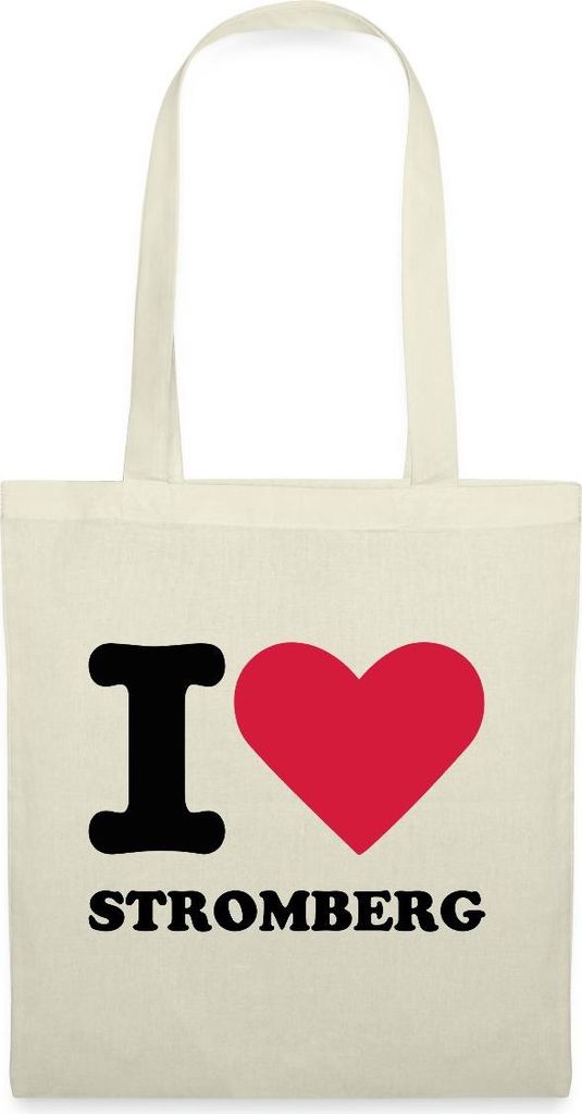 Spreadshirt Stromberg Fanartikel I Love Stromberg Stoffbeutel, One size, Natur