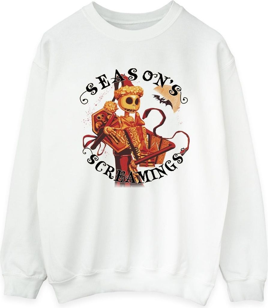 Disney - "The Nightmare Before Christmas Seasons Screamings" Sweatshirt für Damen BI31908 (XXL) (Weiß)