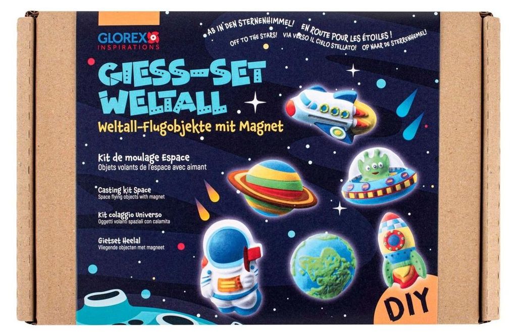 GLOREX Giess-Set Weltall Pappkarton