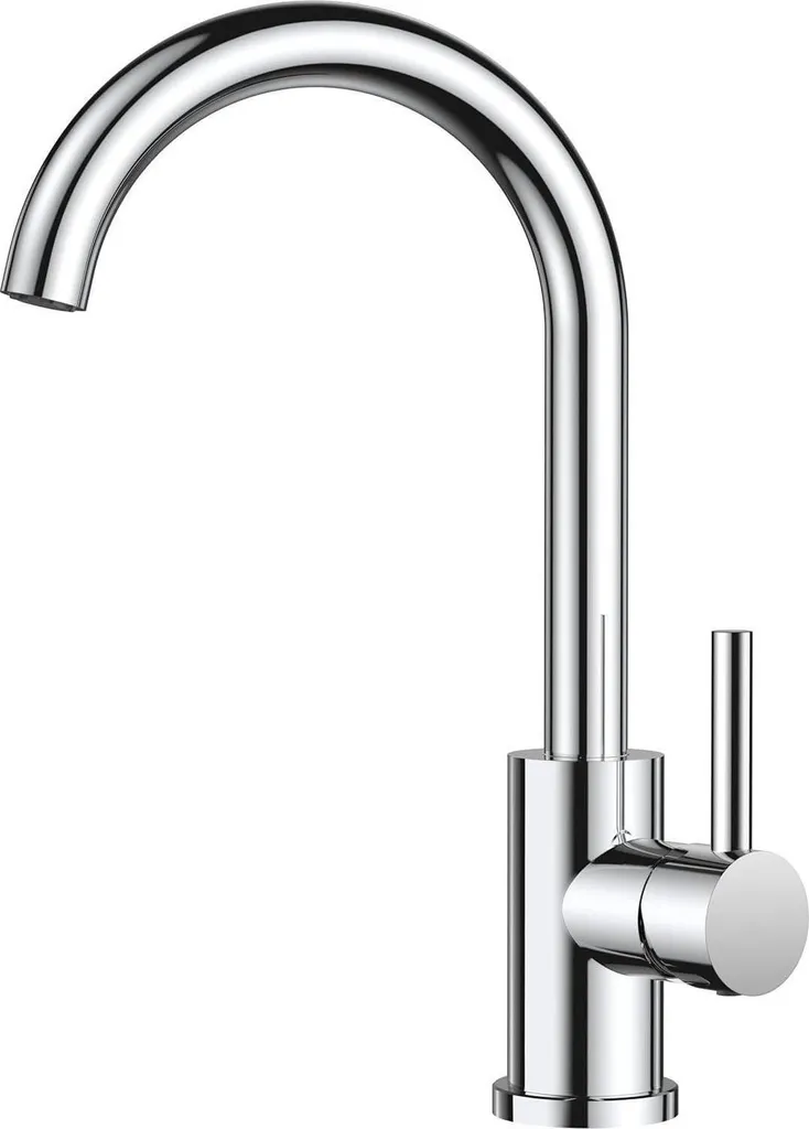 Rubinetto da cucina FORIOUS in acciaio inox miscelatore monocomando girevole a 360°
