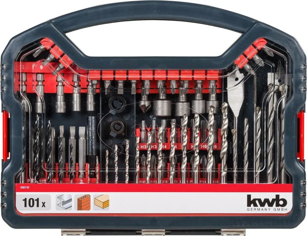 Kit kwb 109110 complet pour percer et visser facilement à la maison