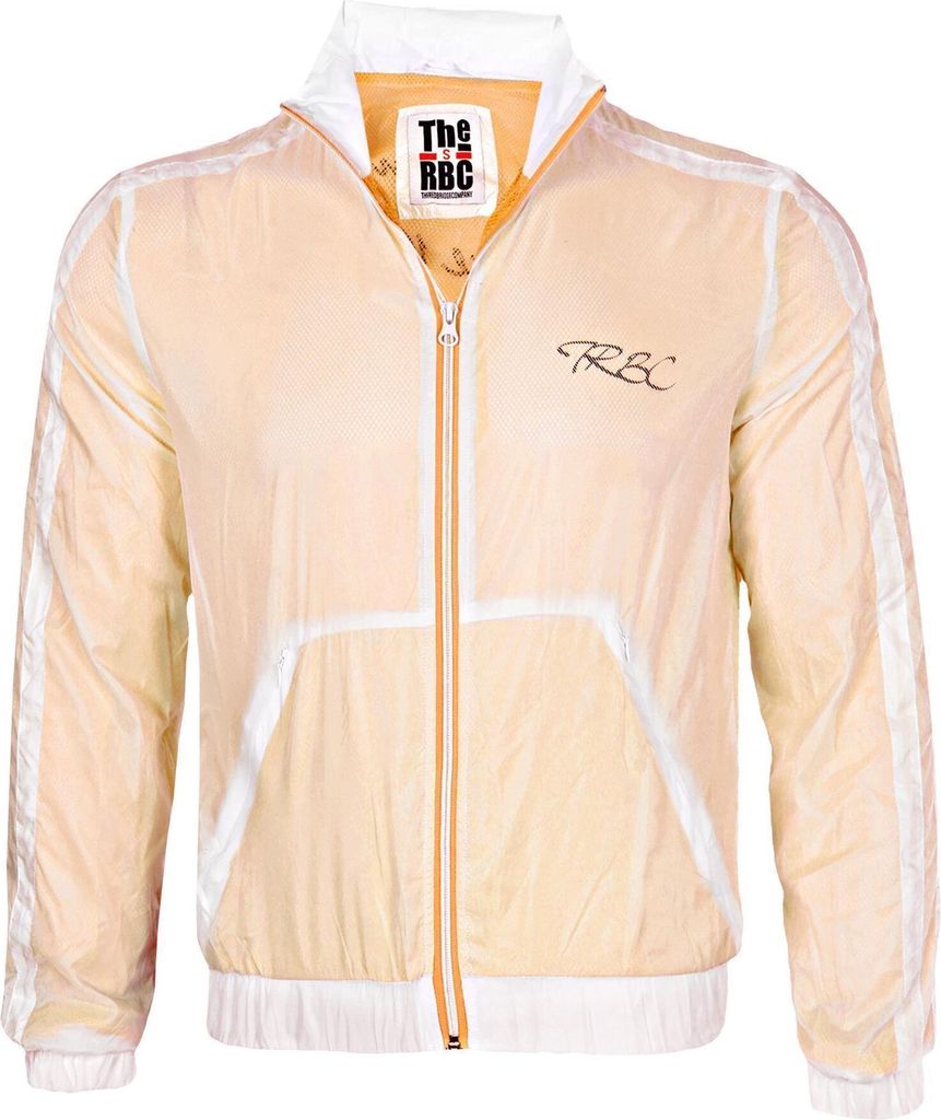 Red Bridge Uni Jacke Leichte Regenjacke Übergangsjacke Windjacke mit Kapuze Double Layer Shine Orange S