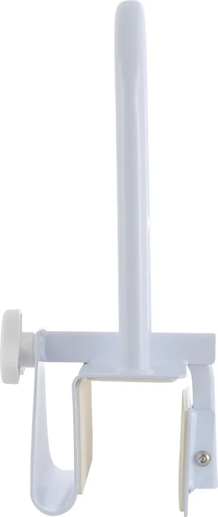 Barre d'appui robuste BLANC avec design de serrage pour douche et baignoire