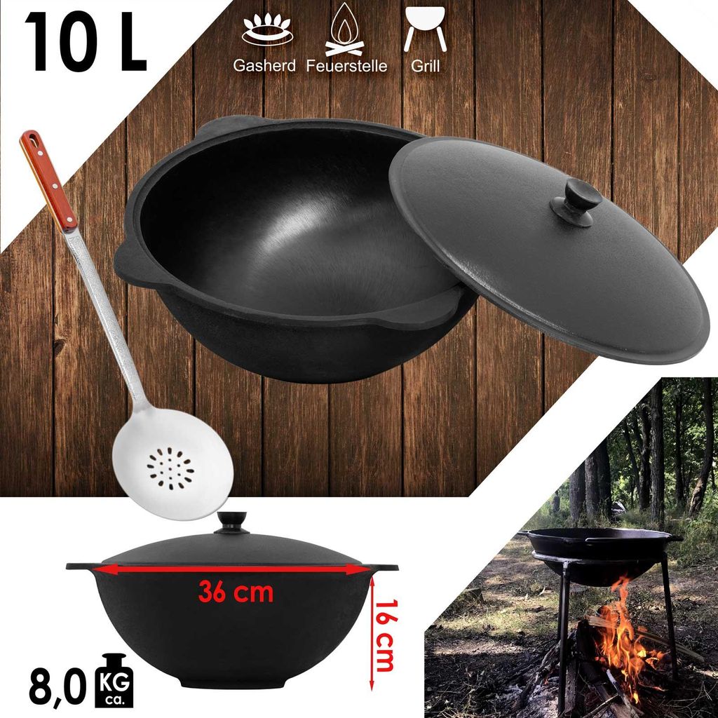Ghisa Kazan 10L anche NAMANGAN Coperchio in alluminio Immagine del prodotto 
