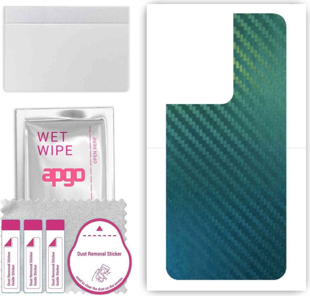 apgo Rückseite Schutzfolie, Skin, kompatibel mit Oppo Reno9 Pro Plus, Hinten Displayschutzfolie aus Vinylfolie, kratzfest, einfache Montage - Kohl...