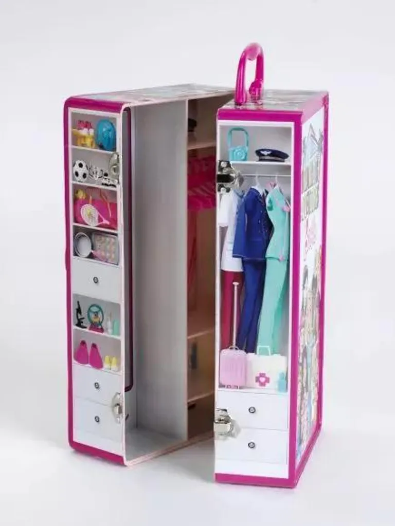 Valise Barbie Klein Theo rigide avec compartiments pour accessoires - 20