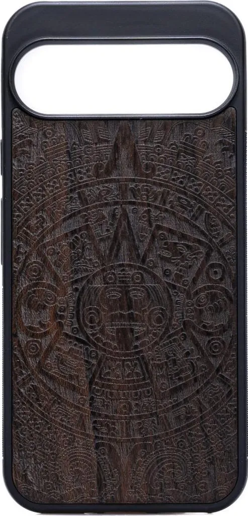 Cover Google Pixel 9 Pro Legno Bewood Ziricote Aztec Calendar
