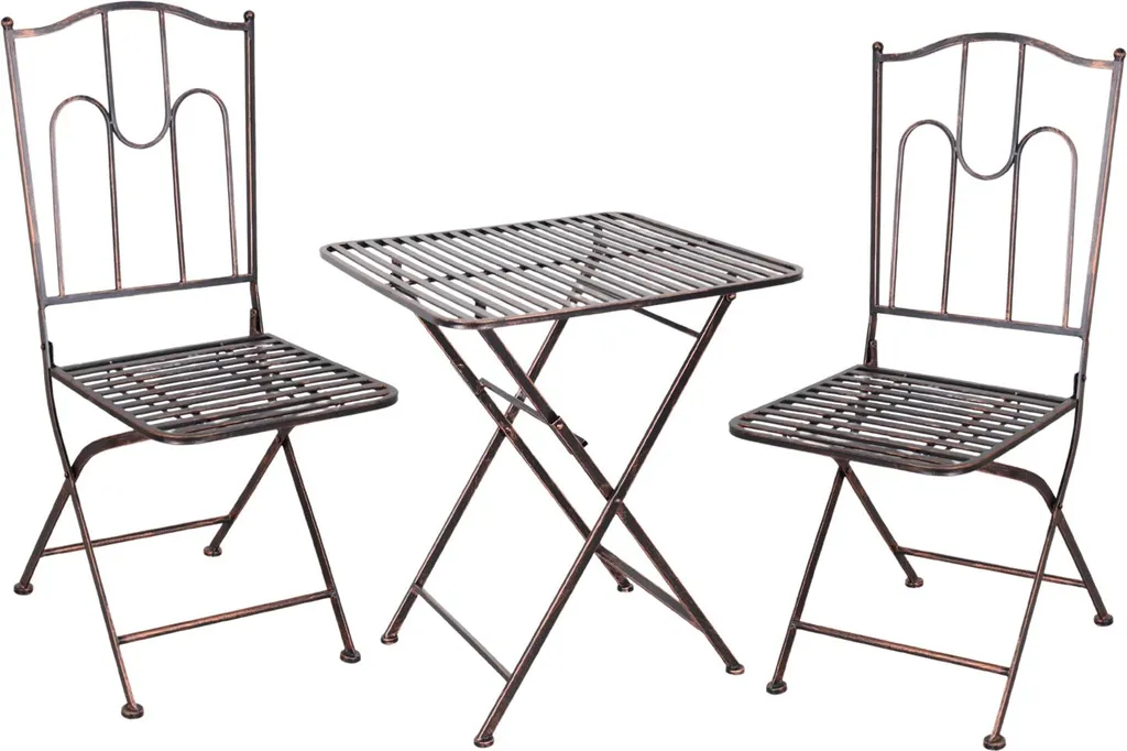Salon de jardin marron DALINDA résistant aux UV avec coussins confort