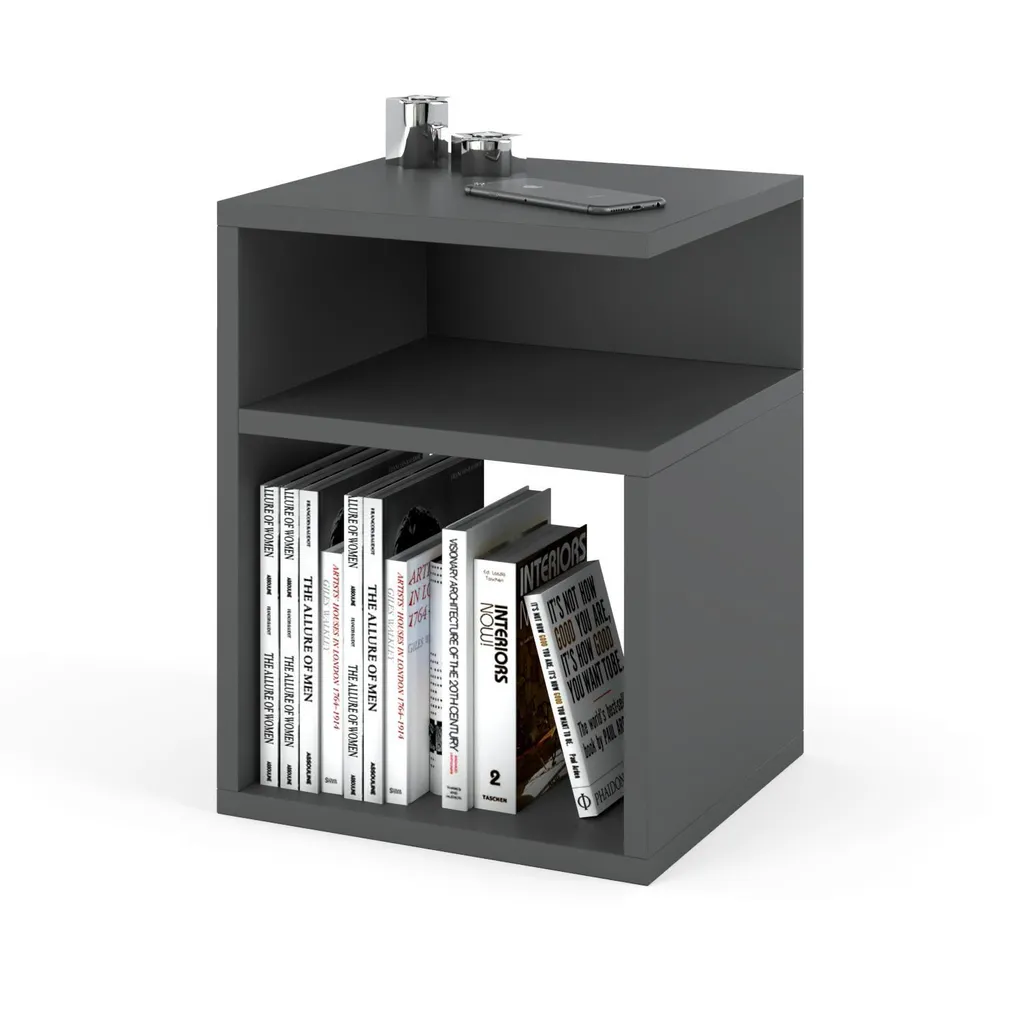 Table de chevet gain de place STIV Möbel pour lit étroit ou angle