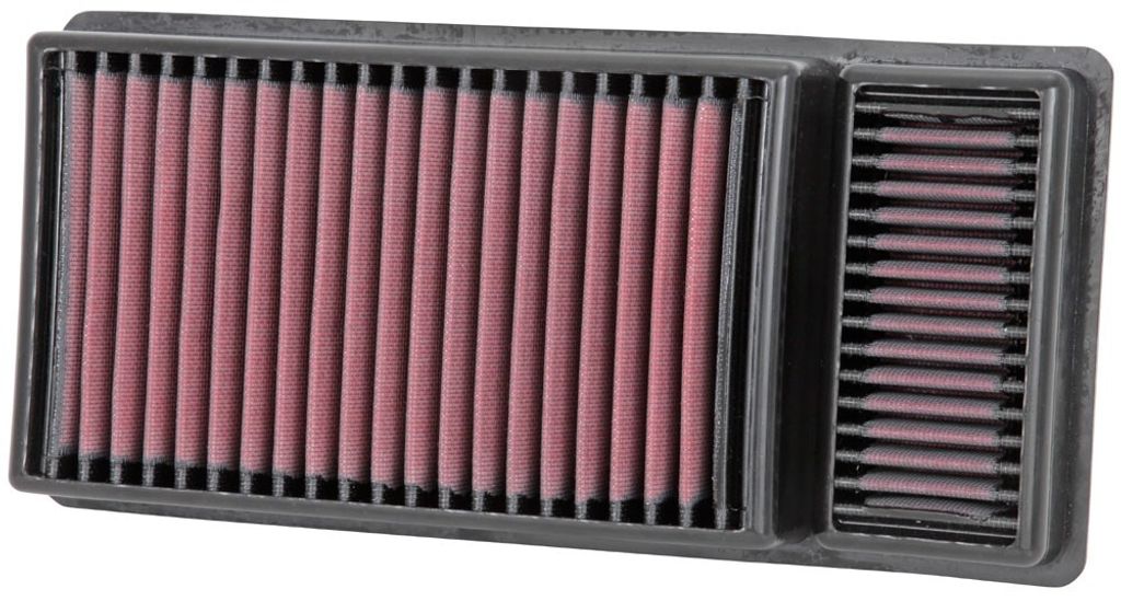 K&N 33-5010 Hochleistungsluftfilter für FORD USA F-250 SUPER DUTY Extended Cab Pickup (X2A, X2B) Langzeitfilter Quadratisch