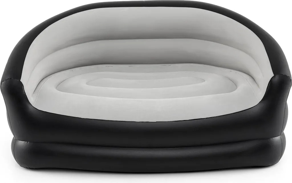 Canapé gonflable avec accoudoirs ergonomiques et revêtement velours