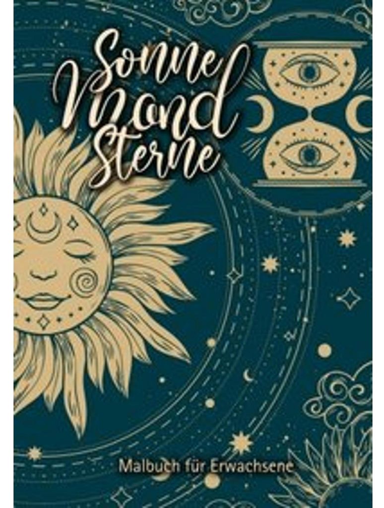Sonne Mond Sterne Malbuch für Erwachsene