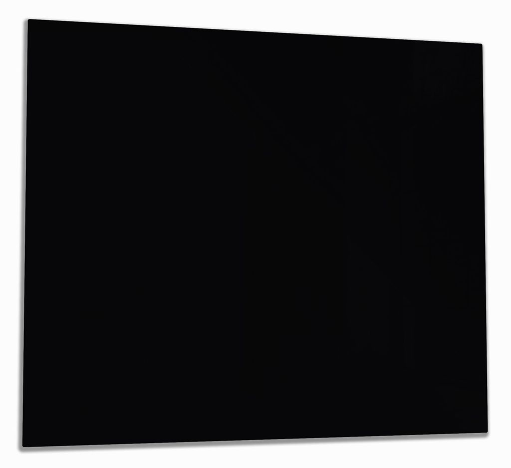 Wallario Herdabdeckplatte aus Glas, Größe 60 x 52 cm 1-teilig, Motiv Schwarz