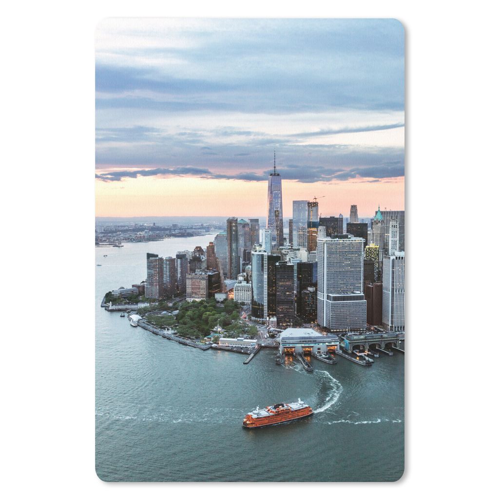 MuchoWow Mauspad Mousepad Luftaufnahme von New York 40x60 cm - Mousepads - Maus Mat - Pad - Mausunterlage - Schreibtisch Accesoire
