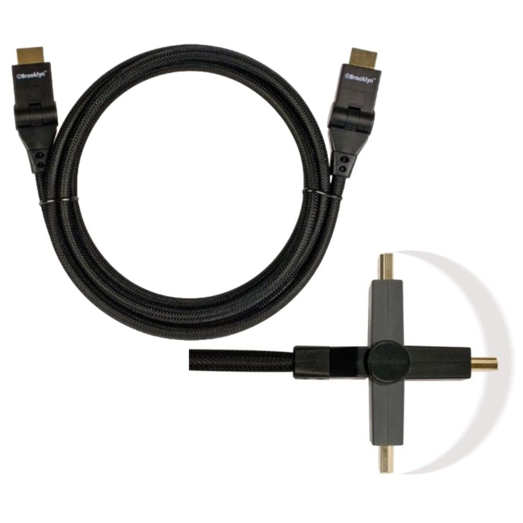 HDMI-Kabel 180° Flex-Stecker 2m Schwarz