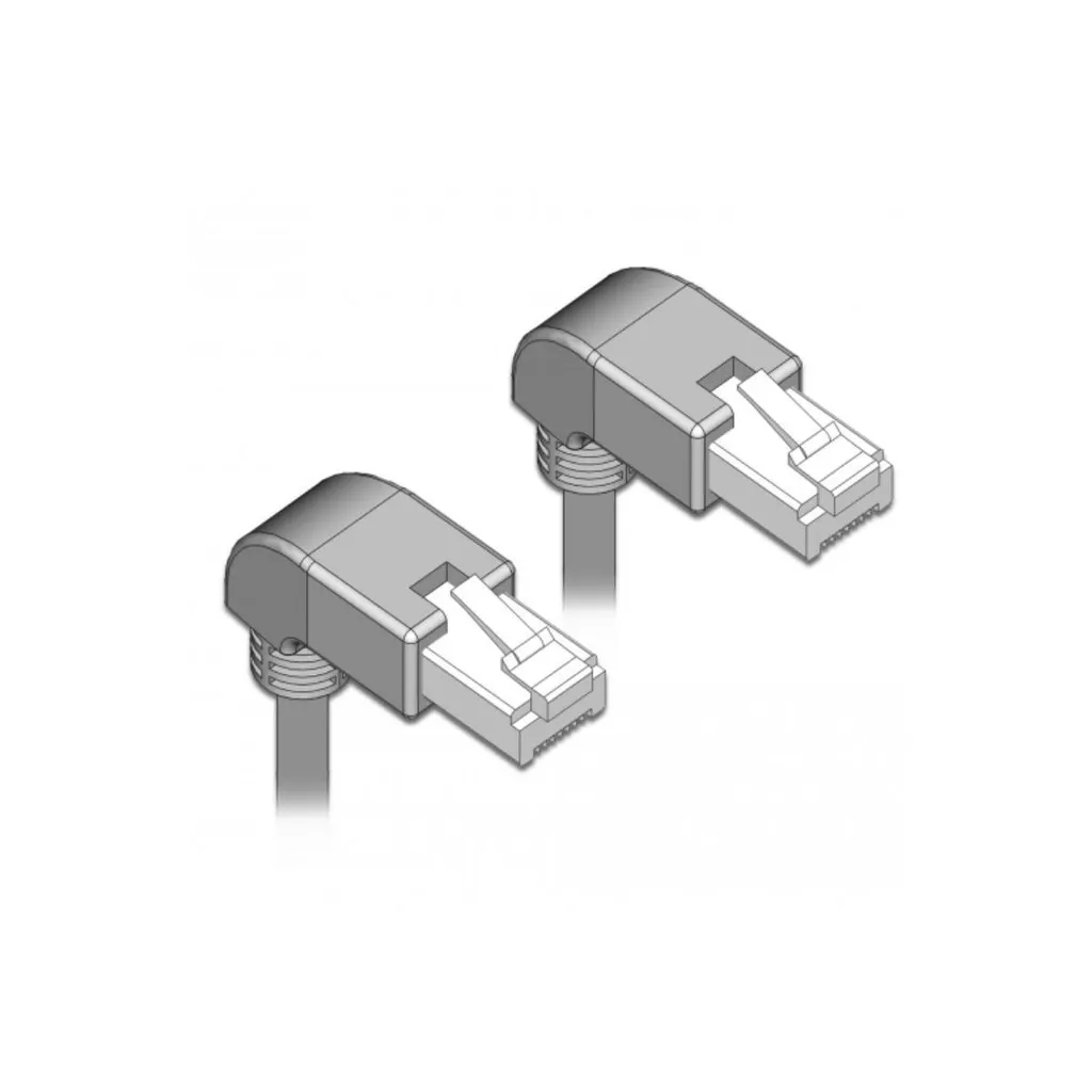 Cordon de Brassage Cat6 S/FTP 1m DeLOCK 85868 Gris pour Réseau Ethernet