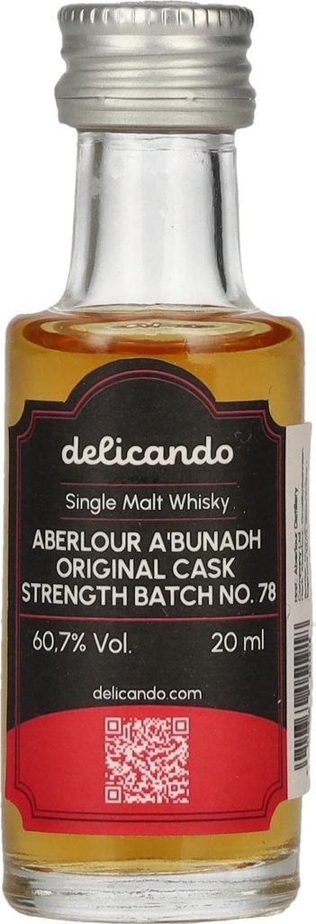 Aberlour A'BUNADH Original Cask Strength Batch No. 78 60,7% Vol. 0,02l