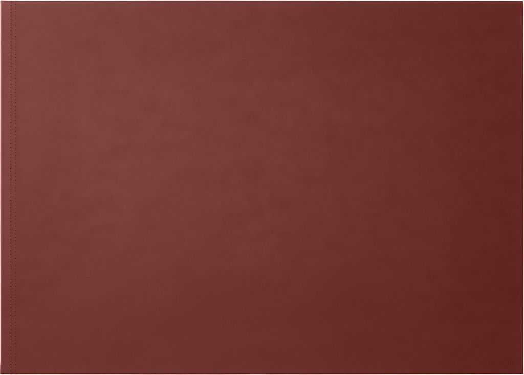 Schreibtischunterlage Leder Bordeaux Rot cm 70x50 - Struktur aus Stahl Gleitschutz - Doppelte Nähte - Hergestellt in Italien