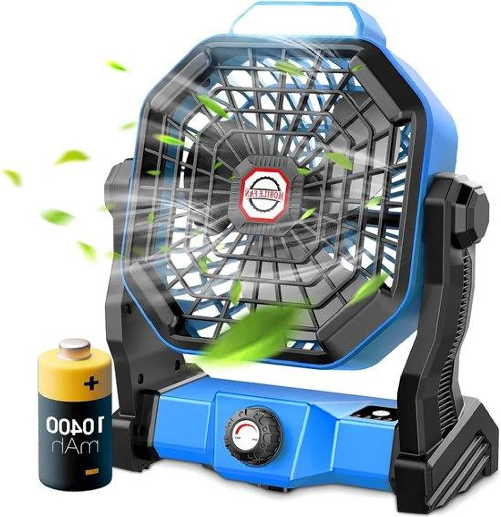 Ventilateur de Nuque LED pour Yoga - Modèle Sport Bleu Flexible en USB
