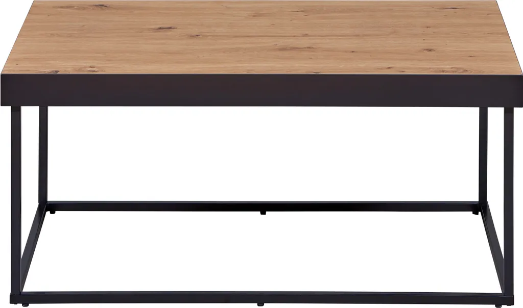 Table basse Passione robuste en chêne et noir pour un intérieur transformé